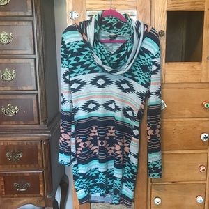 Aztec Sweater Dress